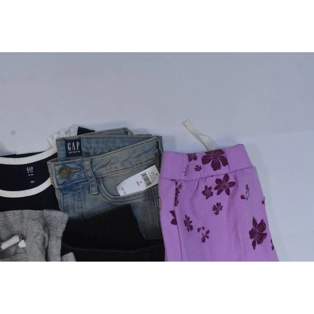 Gap Kids Bulk Lot Of 7 Girls Size Medium 8 Mixed Season Tops Bottoms Sweats